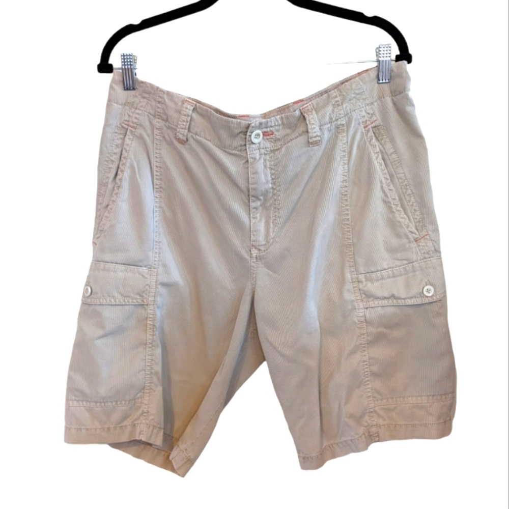 Tommy Bahama Relax Tan Cargo Shorts Size 34  - Inseam 10.5